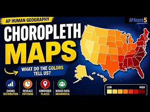 Choropleth Maps Explained in 2 Minutes (AP Human Geography Unit 1)