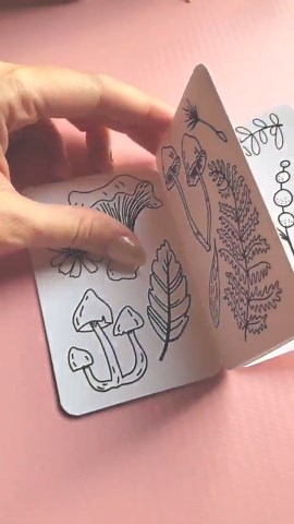 Mini Zine Nature Coloring Book - Etsy