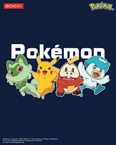 Charge up your look with our newest BENCH Pokémon shirt! With your favorite Pokémon on board, this shirt is ready to ignite your style. Don’t miss out—shop it now in-store or online! Pokémon Tee (BOO0144) P549 Buy Official, Buy Original! Get these products plus more from our official online stores: 🛒 https://shop.bench.com.ph 🛒 https://bit.ly/LazBench 🛒 https://shope.ee/4pkMdf4e1J 🛒 zalora.com.ph/store/bench 🛒 tiktok.com/@benchtmofficial Buy only from official BENCH stores and online platfo