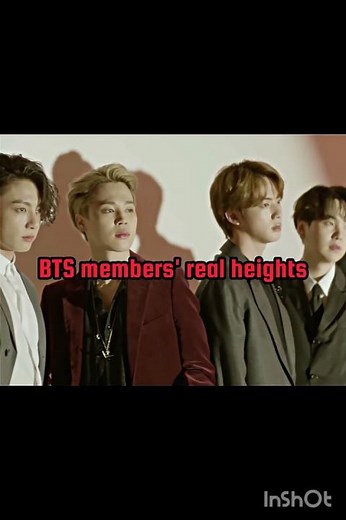 BTS members' real height #bts #army#shorts