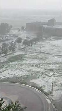 Strong hail, winds seen in timelapse video in Colorado