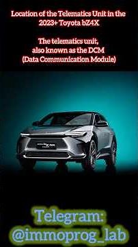TEK device Toyota bZ4X location of the Telematics Control Unit TCU DCM Data Communication Module