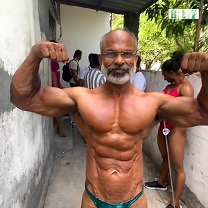 13M views · 593K reactions | 60 Year Old Bodybuilder Pose for Selection Asian & World Championships 2022 落 | Real Life Fitness | Facebook