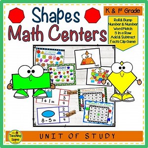 Shapes Themed Math Centers