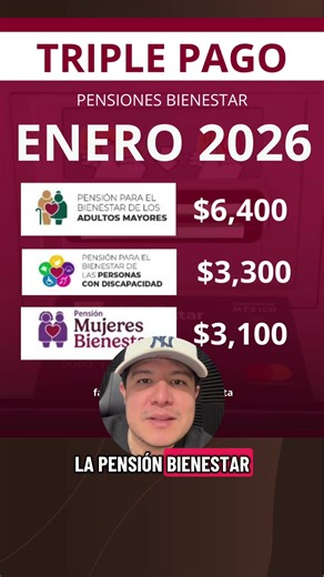 Calendario Pagos Pensión Bienestar Enero 2026