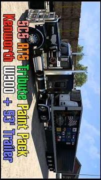SCS Software American Truck Simulator Tribute Kenworth W900 & 53' Box Trailer Combo