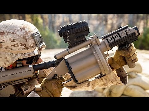 US Marines Training With The M32A1 Milkor MGL 40mm + M203, M79 & Shotguns