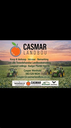 Casmar Landbou Secondhand Farming Equipment for Sale on Instagram: "Casmar Landbou - Tweedehandse Plaastoerusting en implimente te koop @casmar444"