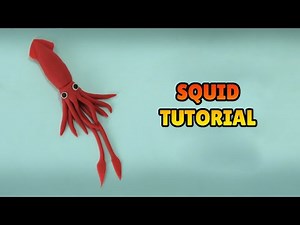 🔴 DIY How to Make a SQUID - Polymer Clay, plastilina and Fondant Tutorial
