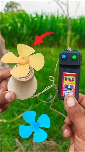 DIY Remote Control Mini Fan Using DC Motor | Amazing Homemade RC Fan Experiment