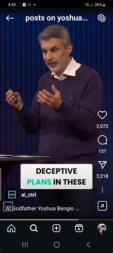 6.8K views · 115 reactions | Yoshua Bengio one of the Godfathers of AI is a Canadian-French computer scientist, and a pioneer of artificial neural networks and deep learning. | Estabrooks Chris | Facebook