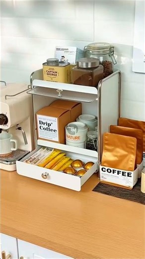 Temu Coffee Corner Hack: Metal Frame Cup Storage!