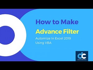 How To Make Advanced Filter Automation In Excel Using VBA