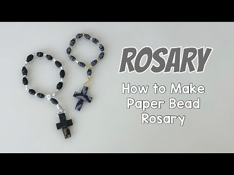 PAPER ROSARY | How to Make Paper Beads Out of Papers | Useful Arts and Crafts