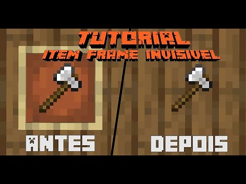 Tutorial de item frame invisivel - minecraft 1.21