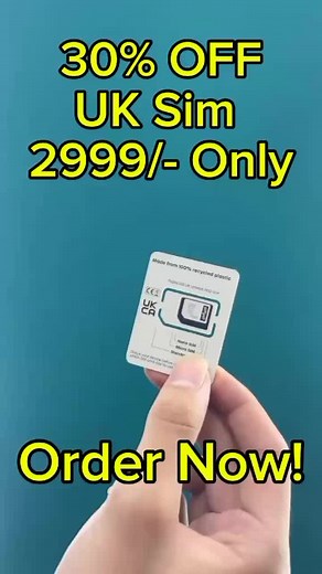 Order UK SIM with Free Delivery | Cash on Delivery | International