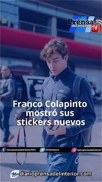 🏁🇦🇷 Franco Colapinto mostró los nuevos stickers de su termo y sumó al mono Punch