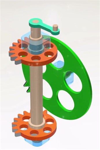 Rotary to Oscillatory Motion (±90°) with Dwells ⚙️ #shorts