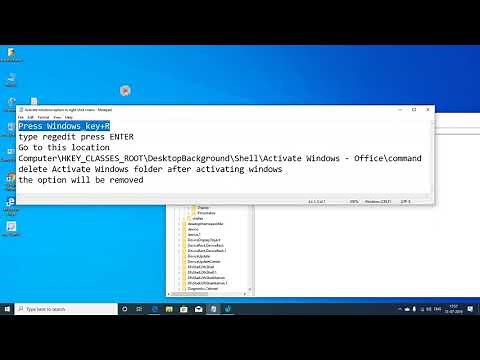 Deleting Activate Windows Option from Right Click Menu