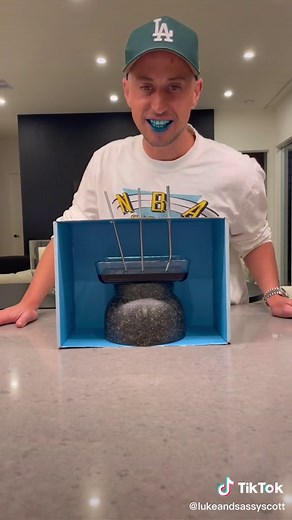 Cola tasting challenge with sassy Scott #cola #funny #prank #bluedye #sassy #brother #fyp