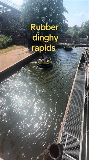 Rubber dinghy rapids ride Alton Towers - rubber dinghy rapids