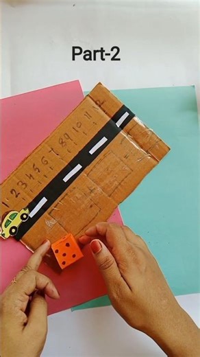 DIY Road Dice Game 🎲🚗 | Fun Cardboard Game at Home | Easy Craft Idea