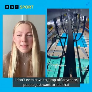 Ever seen a POV clip of a 20-metre dive? 😳😬 Molly Carlson has three million TikTok followers and is dreaming of competing at the Olympics. | BBC Sport