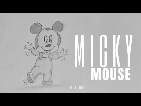 HOW TO DRAW MICKY MOUSE | SKETCHING MICKY MOUSE WITH PENCIL | THE ARTICIAN #mickymousesketch