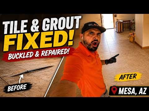 Buckled Tile Floor Repair WITHOUT Replacing Tiles!