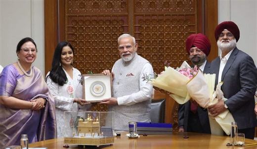 PM Modi receives 'Jore Sahib' the holy relics of Sri Guru Gobind Singh Ji and Mata Sahib Kaur Ji