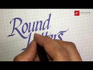 Easy to Learn Calligraphy Round Letters for Beginners Tutorial | Chaitanya Gokhale Calligraphy