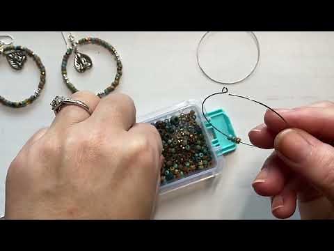 How to make Memory Wire Hoop Earrings