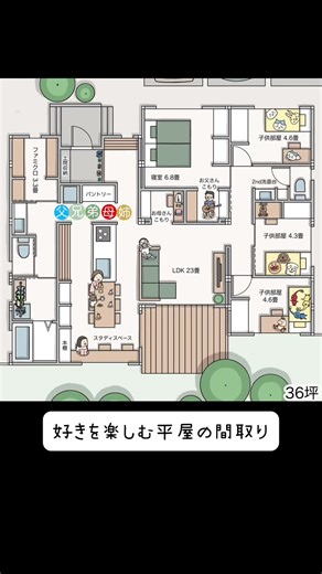 平屋の間取りを楽しむアイデア
