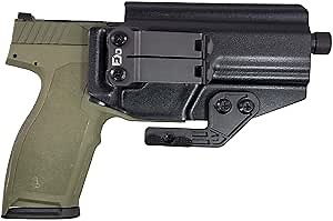 FDO Industries IWB Kydex Holster Optic Cut with Claw & Discreet Carry Concepts 1.5" Metal Clip - Made in USA