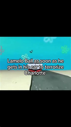 Take his license away dawg 😂😂 #nba #charlotte #lameloball #spongebob | LaMelo Ball