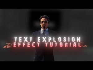 How To Make Text Explosion Effect In After Effects | Tutorials