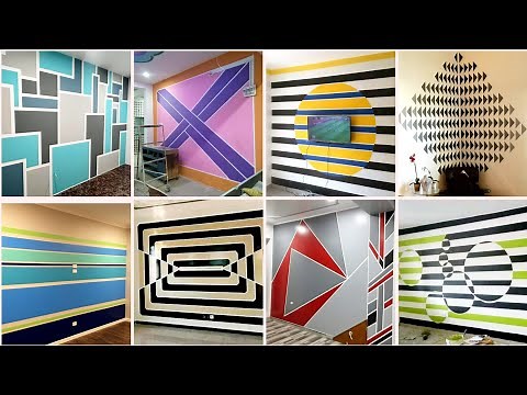 Unique & Simple Geometric Wall Paint Ideas | Home interior