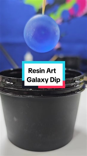 Mesmerizing Resin Galaxy Pendant Dip Art