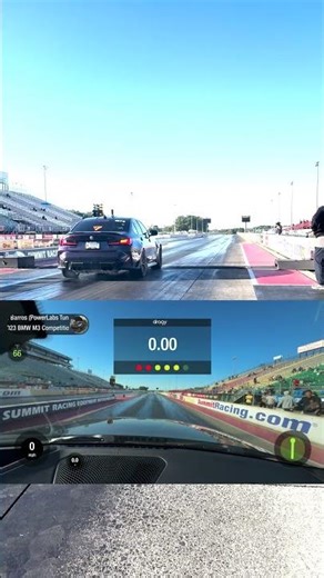 2023 M3 Comp goes 9.8 in the quarter mile with basic bolt-ons and injectors! #dragracing #dragy #m3