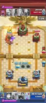 Clash Royale David vs Goliath! Level 11 King Tower Destroys Level 14 at 9400 Trophies #clashroyale
