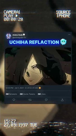 UCHIHA REFLECTION 🥶 #alizasehar