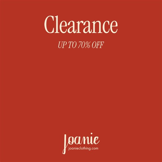 193K views | Clearance Alert! Up to 70% off on Joanie styles. Don’t miss out – shop now! | Joanie Clothing | Facebook