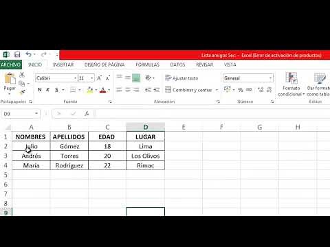 Crear base de datos en Word parte 1