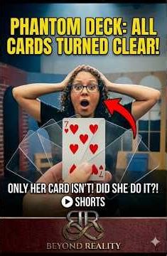 A completely CLEAR deck of cards?! (Except one!) 🤯 Wait for it!