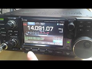 IC-7300 built in RTTY decoder demo