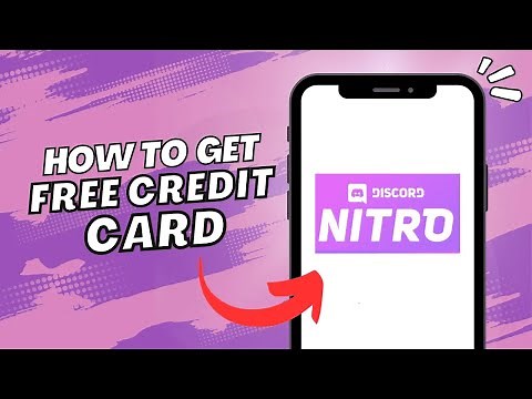 FREE Credit Card For Discord Nitro (2025)