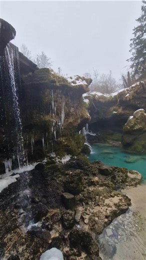 traunfall🇦🇹2026 ❄️ #winter #traunfall #wasserfall #austria #outdoors