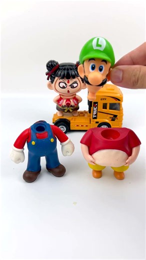 Unboxing Super Mario Bros, Shin cute and Friends Toy fun Video #mario #shinchan