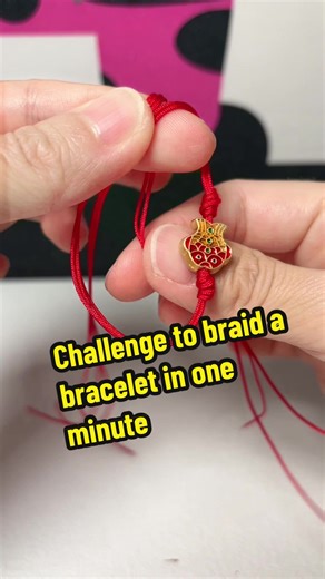 Challenge to braid a bracelet in one minute#handmade #rope | Braid Bracelet