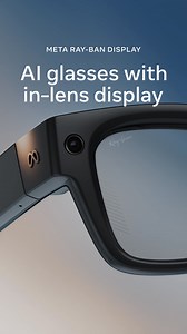Meet the world's most advanced AI glasses. Privately view messages, preview photos and more with Meta Ray-Ban Display. | Ray-Ban Meta